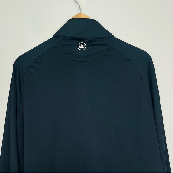 Peter Millar Black Perth Performance Quarter Zip Sweatshirt S - Picture 6 of 8